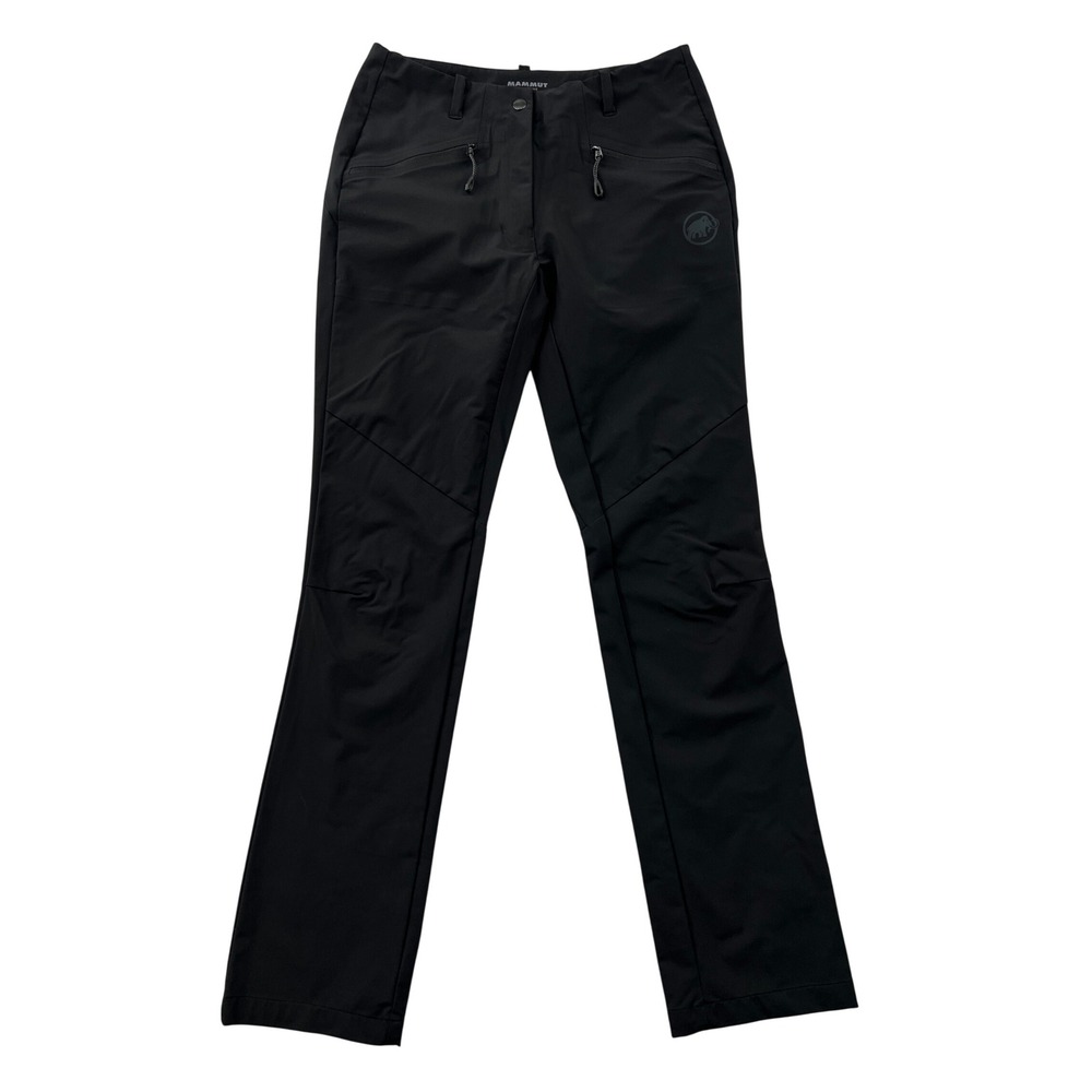 Mammut Macun SO Hiking Pants Women 6 Black Softshell Trekking Outdoor Gorpcore